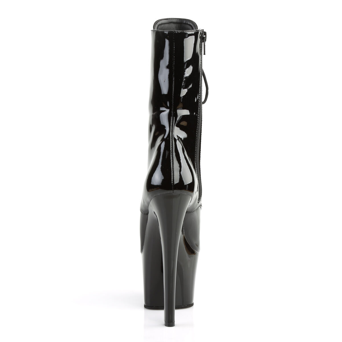 Pleaser SKY-1020 Damen Stiefelette Schwarz Glanz EU 36