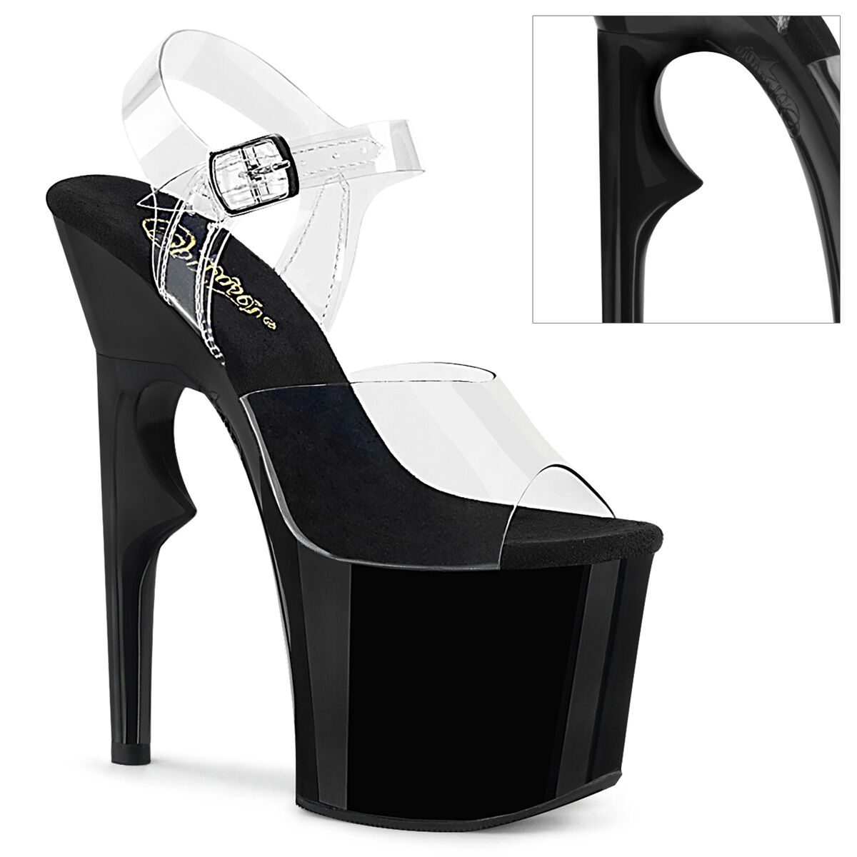Pleaser LOVETHORN-708 Plateau Sandalen Transparent - Schwarz EU 36, Schuhwerk, Hoher Absatz, Schuh, Stuhl, Mobiliar, Schuhwerk, Hoher Absatz, Schuh, Stuhl, Mobiliar, Schuhwerk, Hoher Absatz, Schuh, Stuhl, Mobiliar, Schuhwerk, Hoher Absatz, Schuh, Stuhl, M