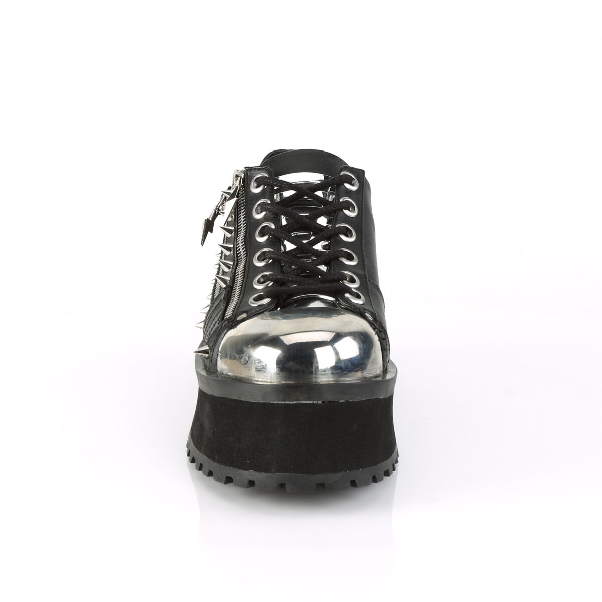 DemoniaCult GRAVEDIGGER-04 Unisex Halbschuh Schwarz  EU 43
