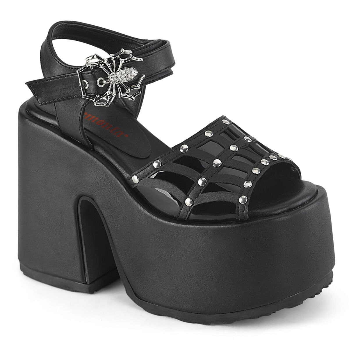 DemoniaCult CAMEL-17 Damen Sandale Schwarz  EU 37