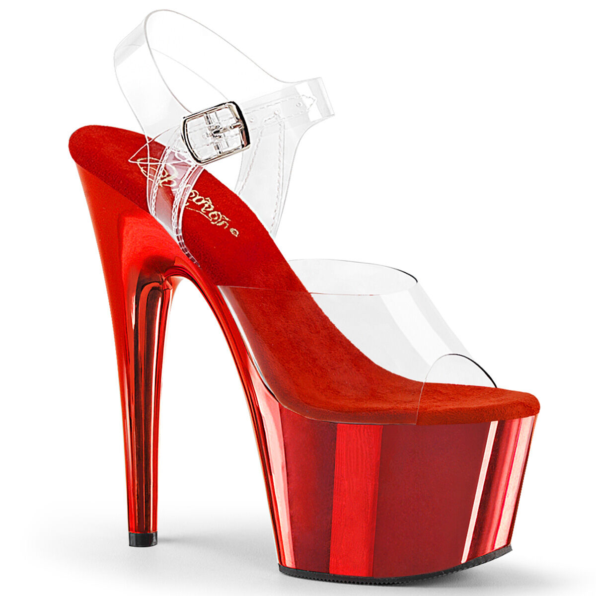 Pleaser ADORE-708 Damen Sandale Transparent  EU 38