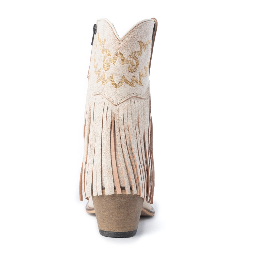 MYRA Desert Angel Boho Western Botki Antyczna Biel