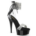Transparent Schwarz Leder