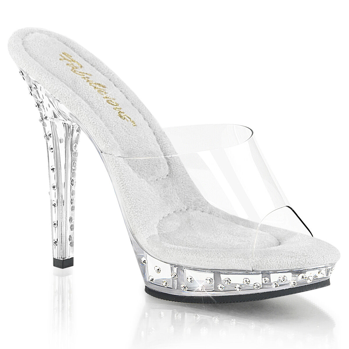 Fabulicious LIP-101SDT Damen Slipper Transparent  EU 37