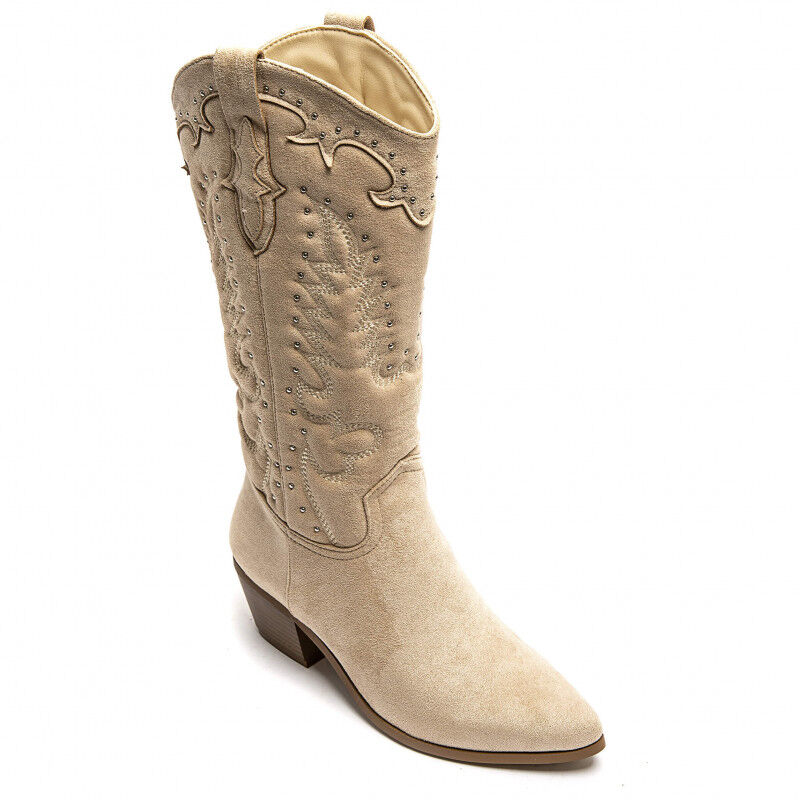 PEACHBOOTS Boho Western Boot Beige geprägt mit Nieten 41, Bekleidung, Schuhwerk, Schuh, Stiefel, Cowboy-Stiefel, Bekleidung, Schuhwerk, Schuh, Stiefel, Cowboy-Stiefel, Bekleidung, Schuhwerk, Schuh, Stiefel, Cowboy-Stiefel
