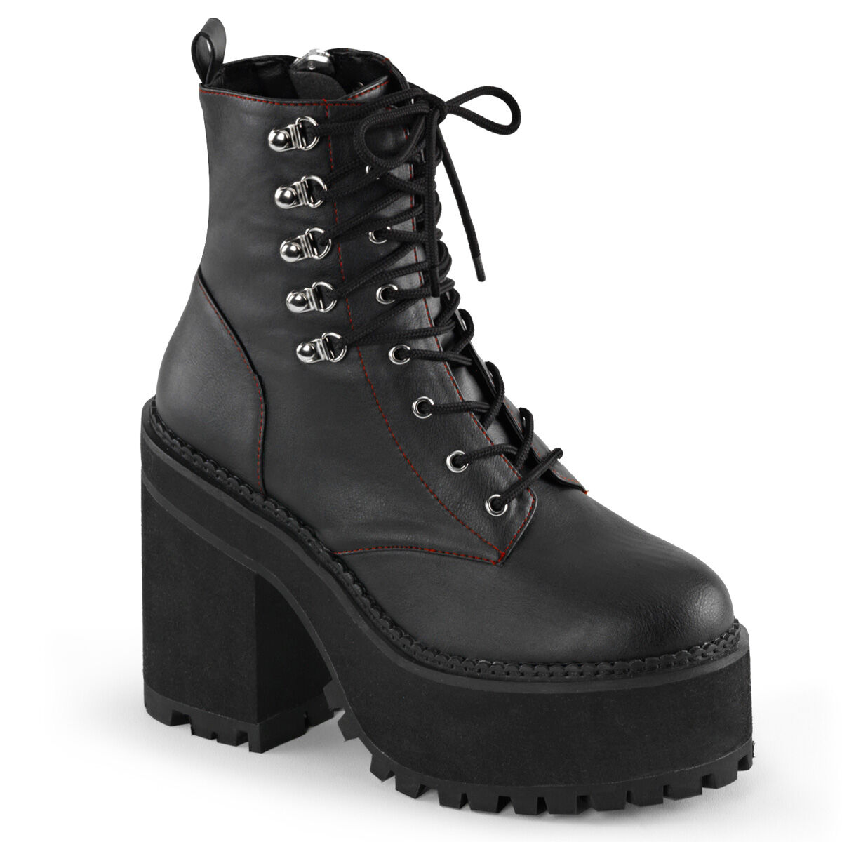 DemoniaCult ASSAULT-100 Damen Stiefelette Schwarz  EU 37