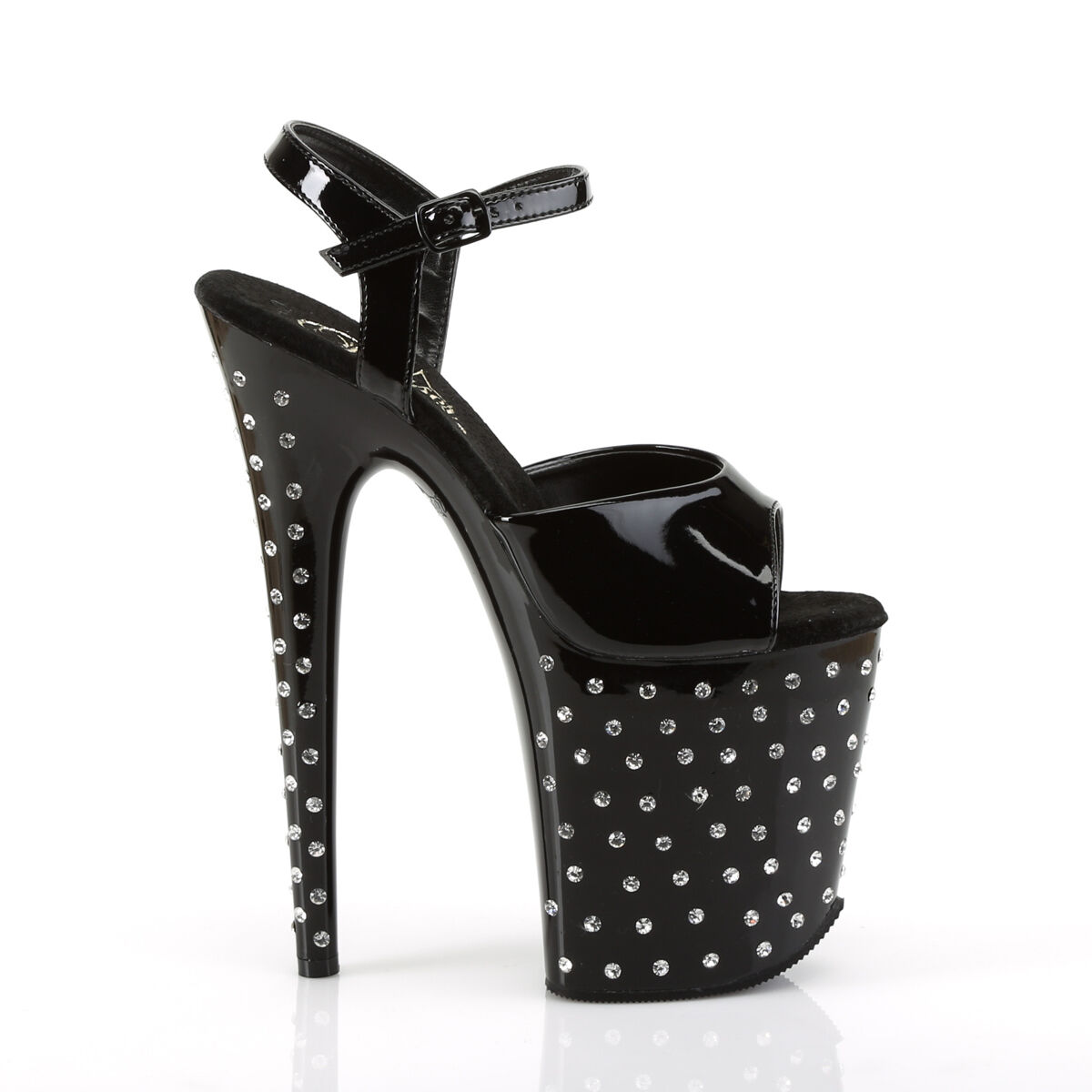 Pleaser STARDUST-809 Damen Sandale Schwarz  EU 35