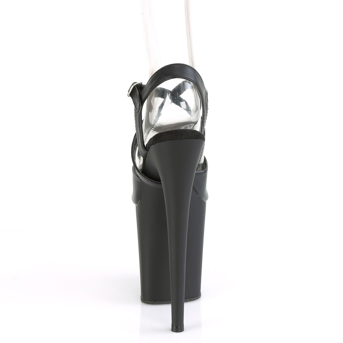 Pleaser FLAMINGO-824 Damen Sandale Schwarz Matt EU 40