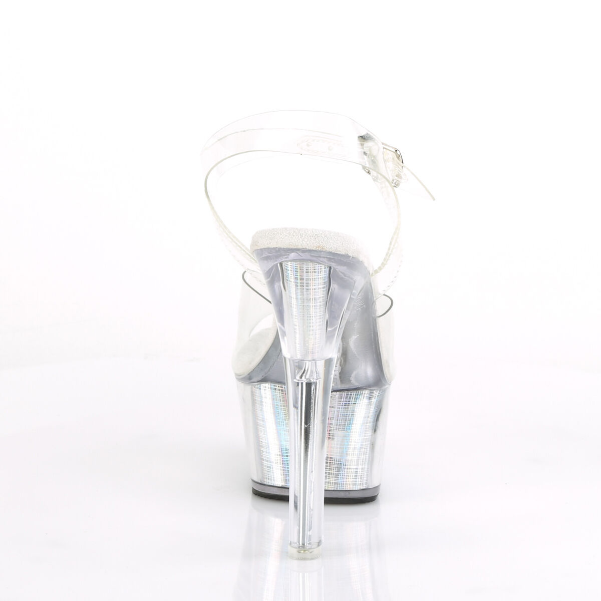 Pleaser FLASHDANCE-608CH Damen Sandale Transparent  EU 36