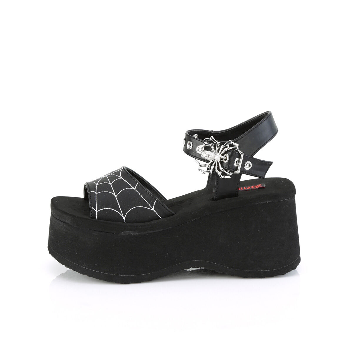 DemoniaCult FUNN-10 Damen Sandale Schwarz  EU 38