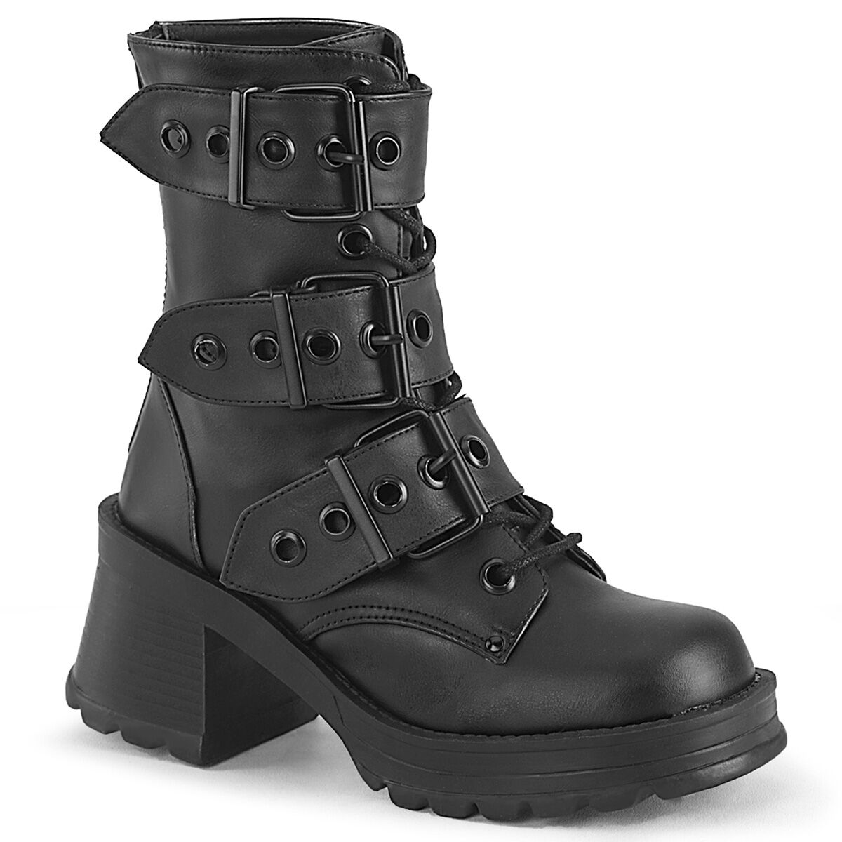DemoniaCult BRATTY-118 Damen Stiefelette Schwarz  EU 37