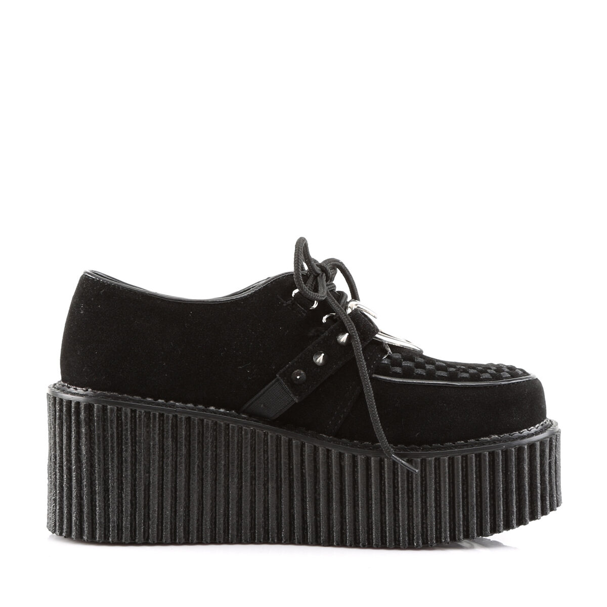 DemoniaCult CREEPER-206 Damen Creeper Schwarz  EU 37