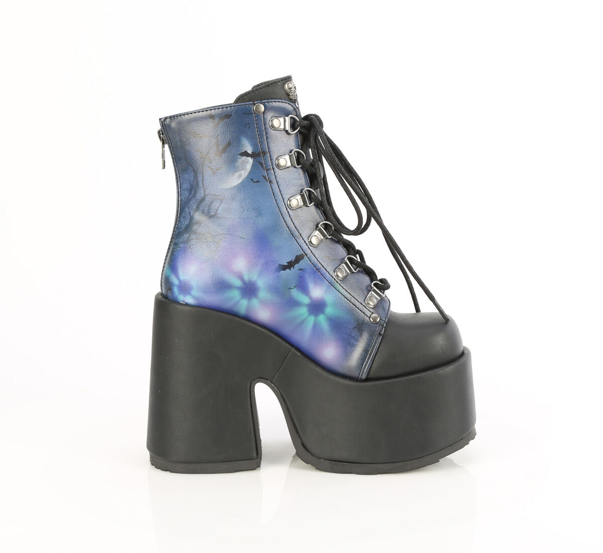 DemoniaCult CAMEL-203-PT Ankle Boots Schwarz Vegan Leder EU 36