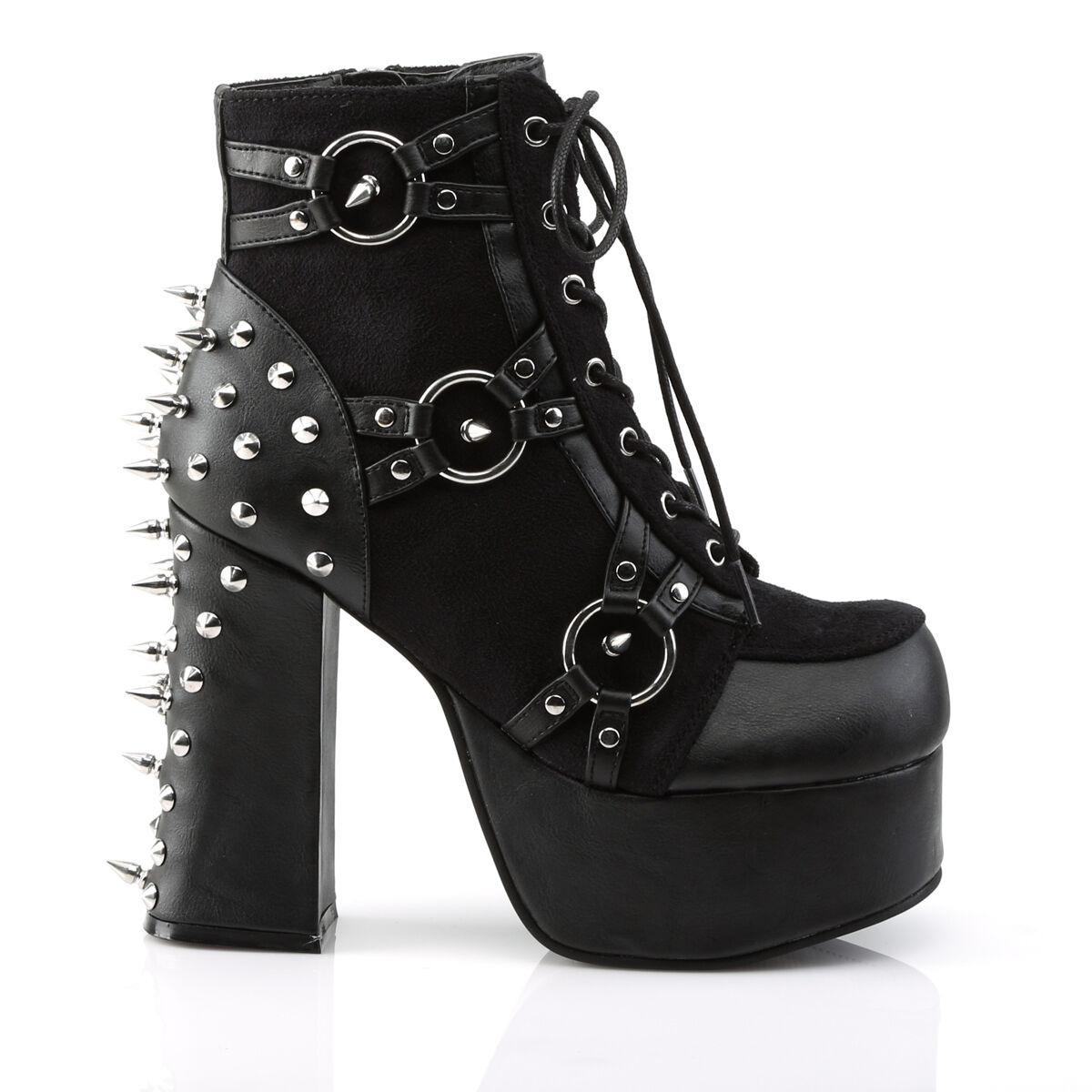 DemoniaCult CHARADE-100 Damen Stiefelette Schwarz  EU 36
