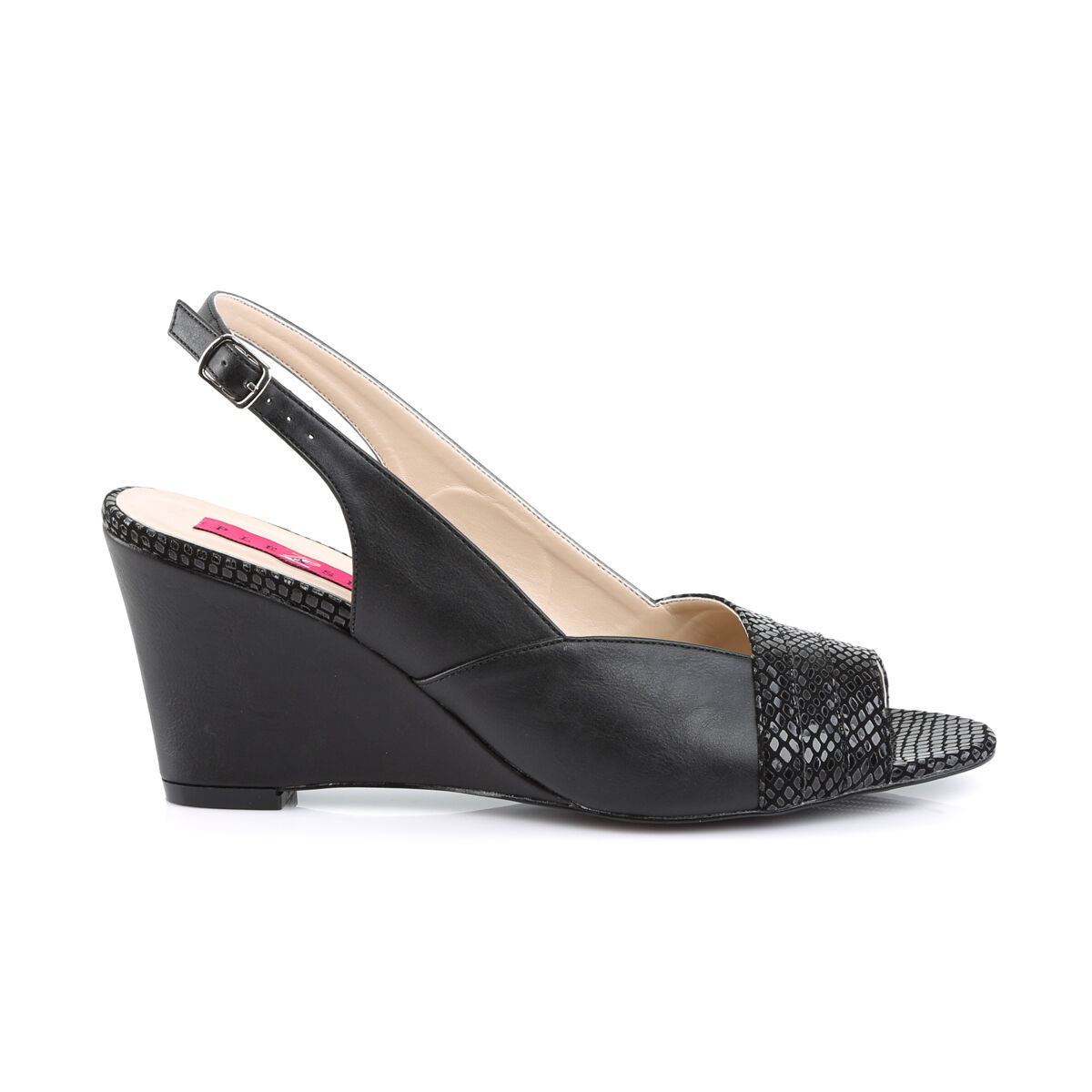 Pleaser KIMBERLY-01SP Slingback Sandalen Schwarz Kunstleder EU 39, Schuhwerk, Sandale, Hoher Absatz, Schuh, Keil, Schuhwerk, Sandale, Hoher Absatz, Schuh, Keil, Schuhwerk, Sandale, Hoher Absatz, Schuh, Keil, Schuhwerk, Sandale, Hoher Absatz, Schuh, Keil,