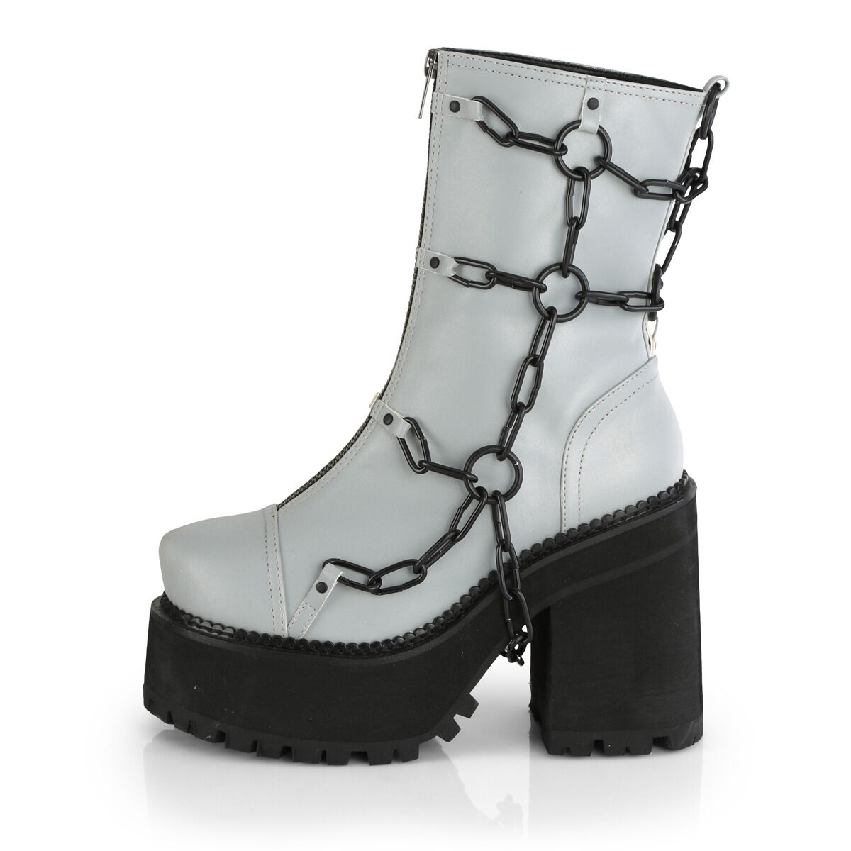 DemoniaCult ASSAULT-66 Damen Stiefelette Grau  EU 41