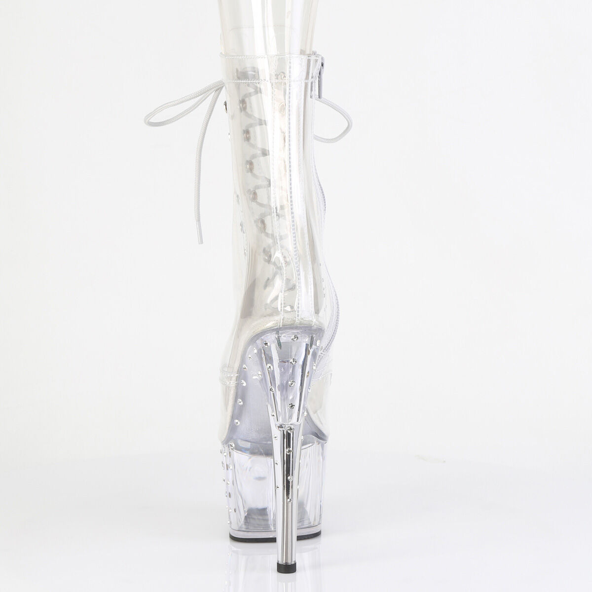 Pleaser STARDUST-1021C-7 Damen Stiefelette Transparent  EU 35
