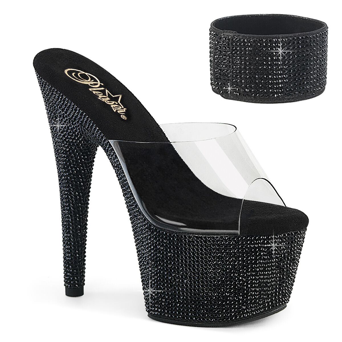 Pleaser BEJEWELED-712RS Damen Slipper