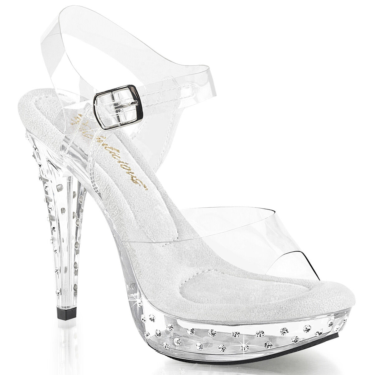 Fabulicious COCKTAIL-508SDT Damen Sandale Transparent  EU 35