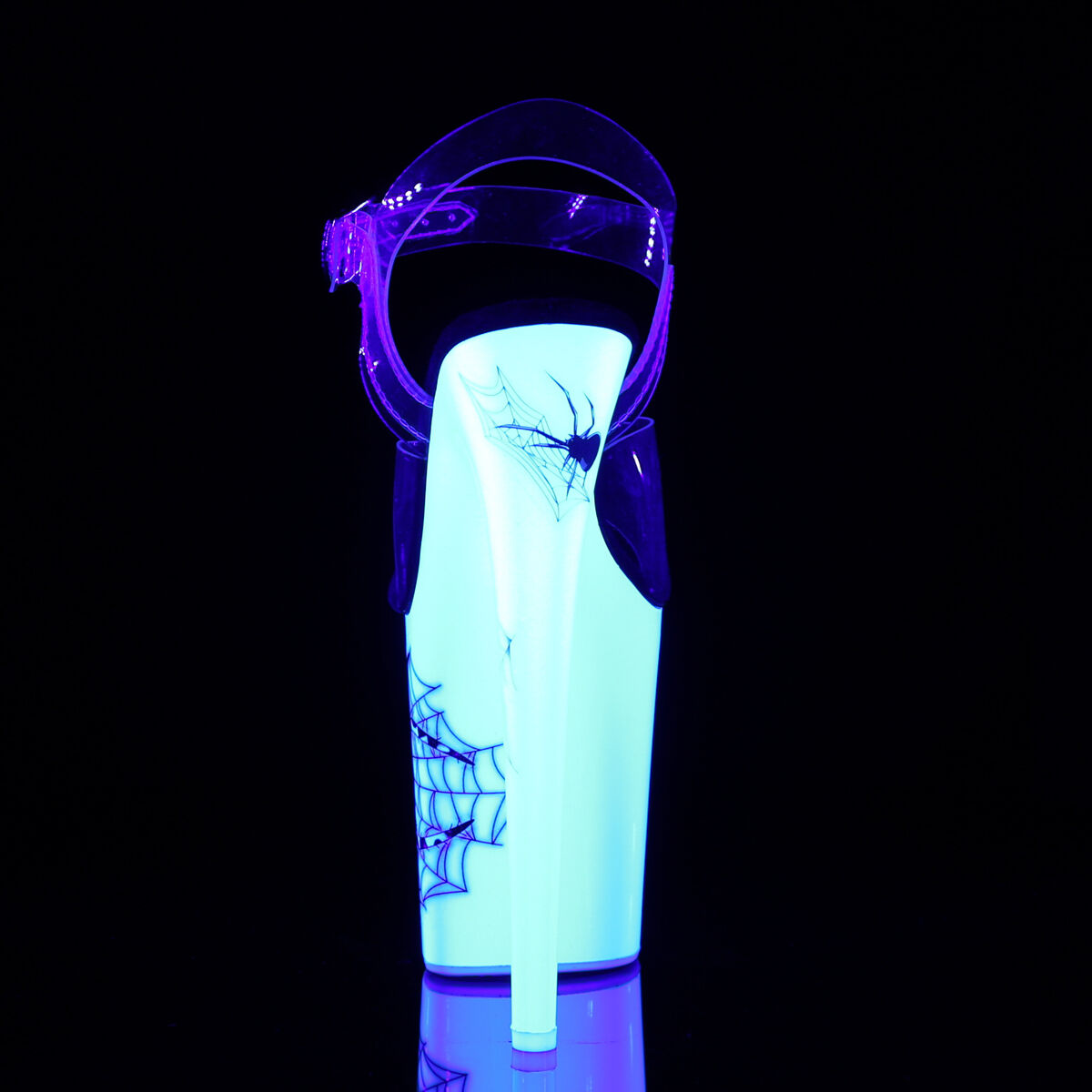 Pleaser FLAMINGO-808SW Damen Sandale Transparent  EU 35