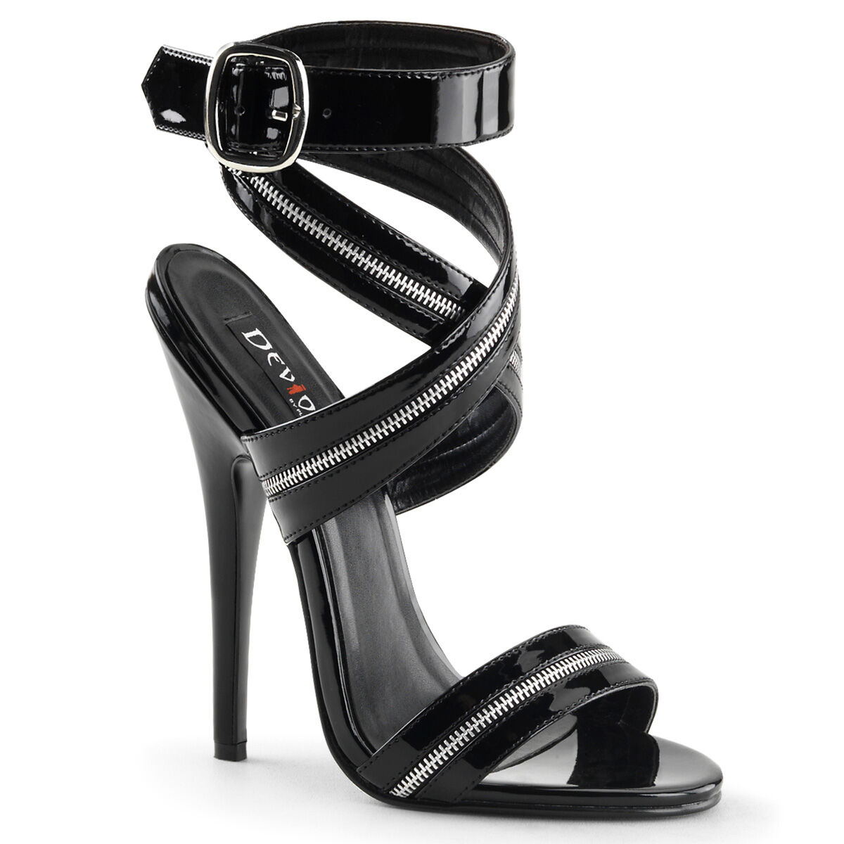 Devious DOMINA-119 Damen Sandale Schwarz  EU 35