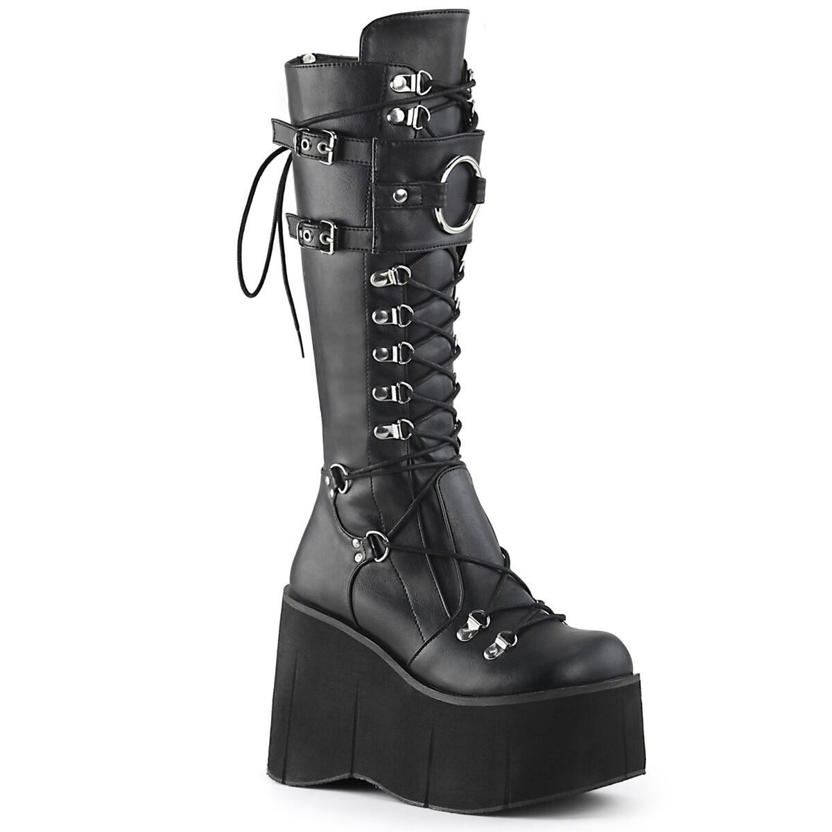 DemoniaCult KERA-200 Damen Stiefel Schwarz