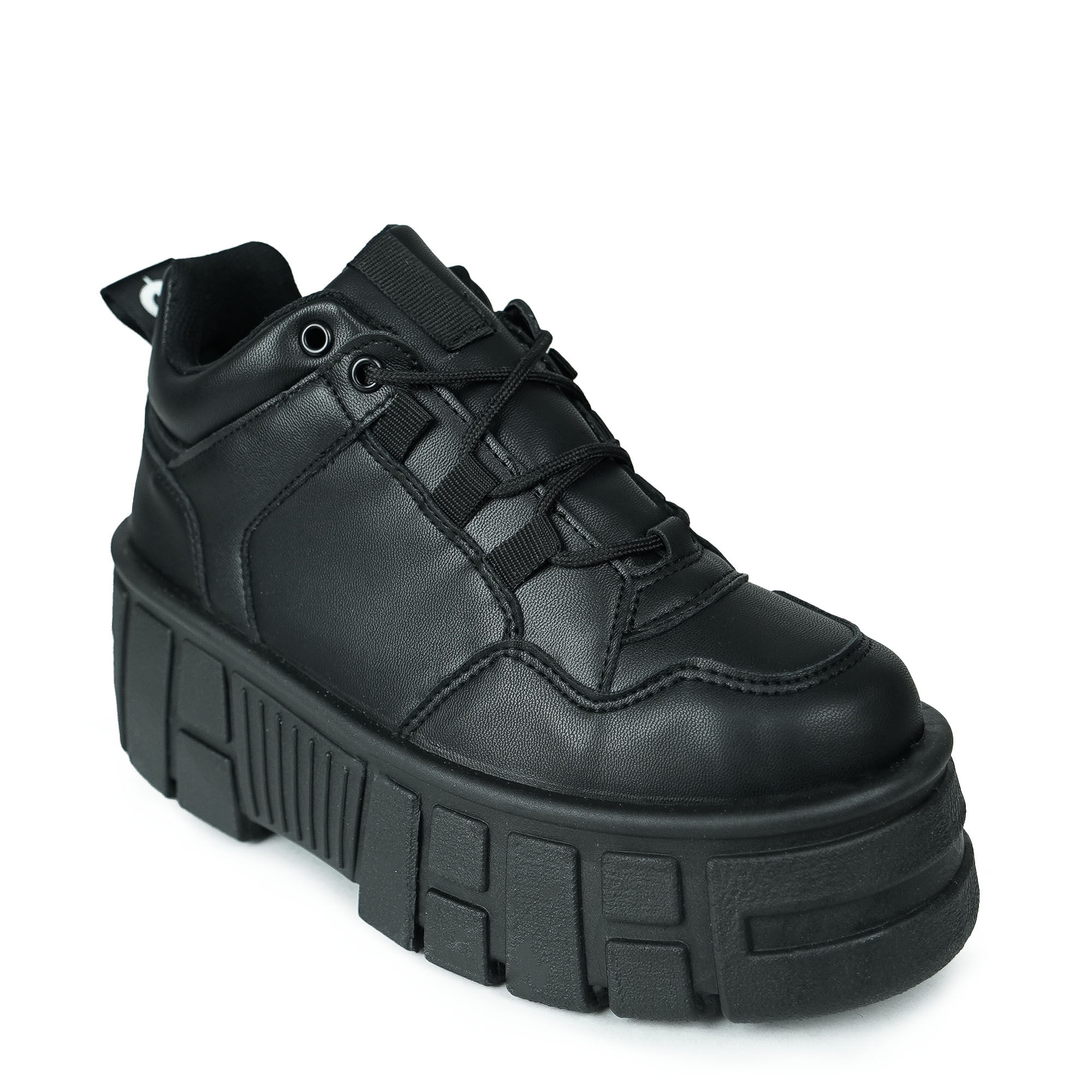 ALTERCORE NISSA Vegan – Czarne buty na platformie ze słupkowym obcasem , schuh, stiefel, plattform, gummisohle, leder sneaker, Stiefel, Schuh, Synthetik, Schwarz, Lugz-ähnlich, Stiefel, Schnürstiefel, Sportlicher Schuh, Gummisohle, Schwarz, Schnürstiefel,