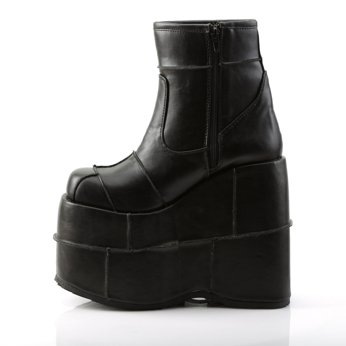 DemoniaCult STACK-201 Unisex Stiefelette Schwarz  EU 38