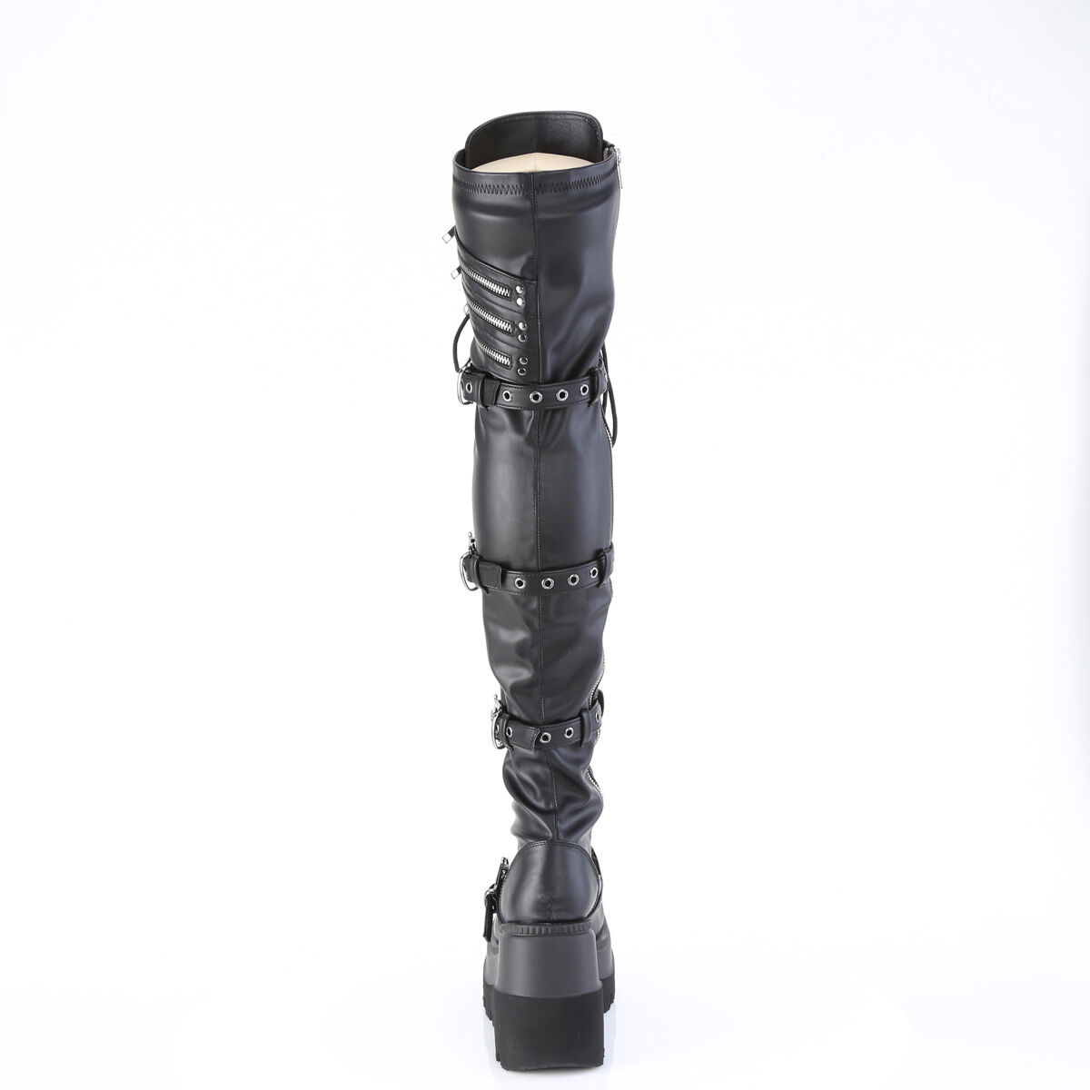 DemoniaCult SHAKER-420 Damen Stiefel Schwarz  EU 37