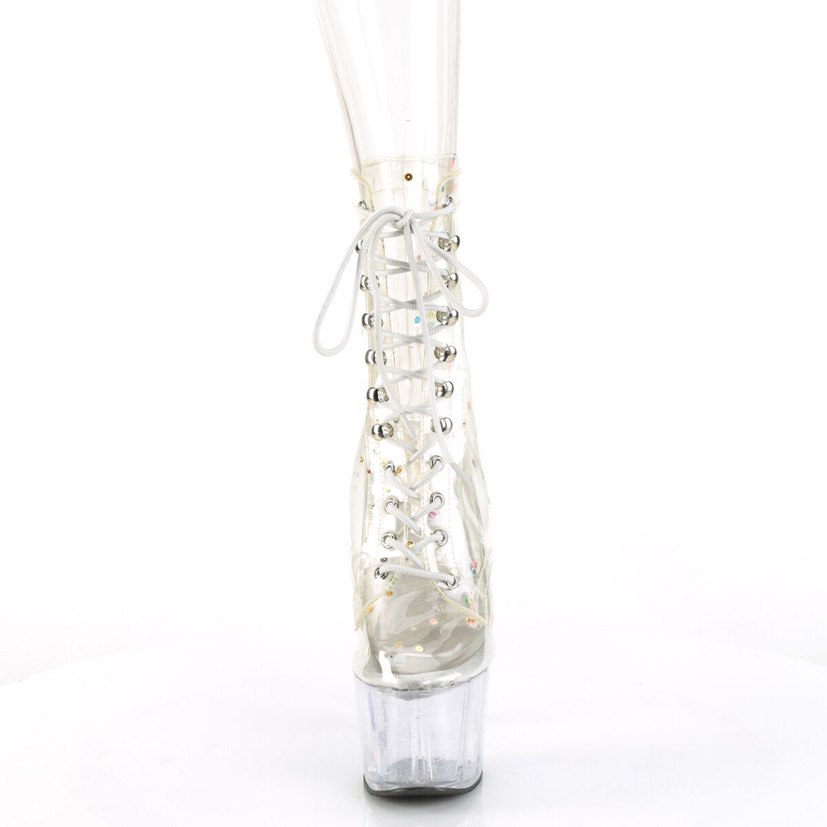 Pleaser ADORE-1020C-2 Plateau Stiefeletten Transparent EU 35