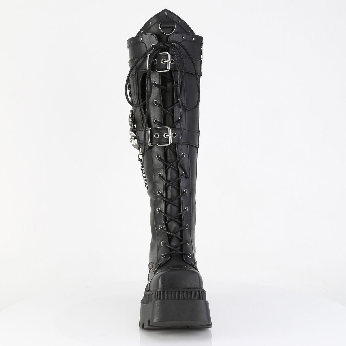 DemoniaCult WRATH-205 Damen Stiefel Schwarz  EU 37