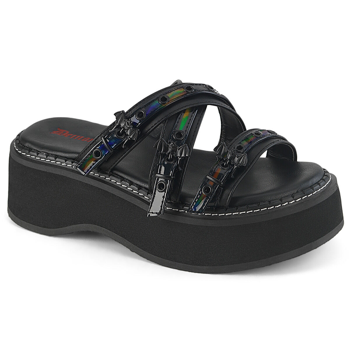 DemoniaCult EMILY-07 Damen Sandale Schwarz  EU 37