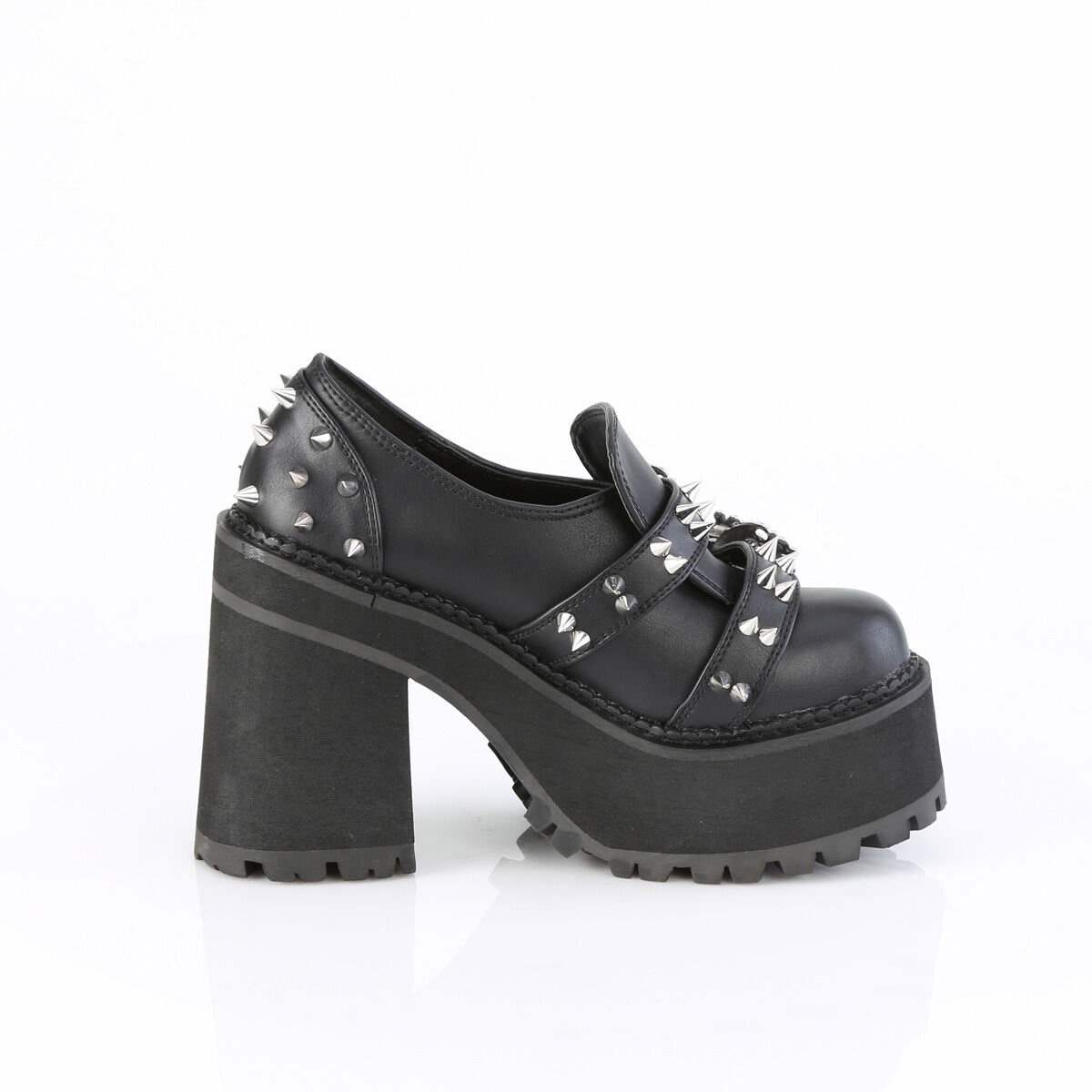 DemoniaCult ASSAULT-38 Damen Halbschuh Schwarz  EU 37
