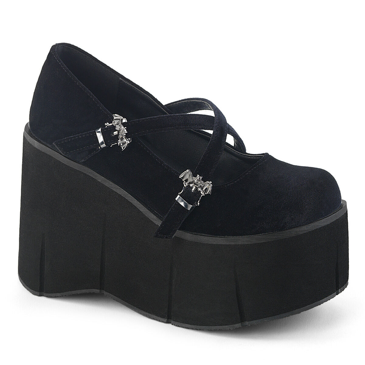 DemoniaCult KERA-10 Damen Sandale Schwarz  EU 39