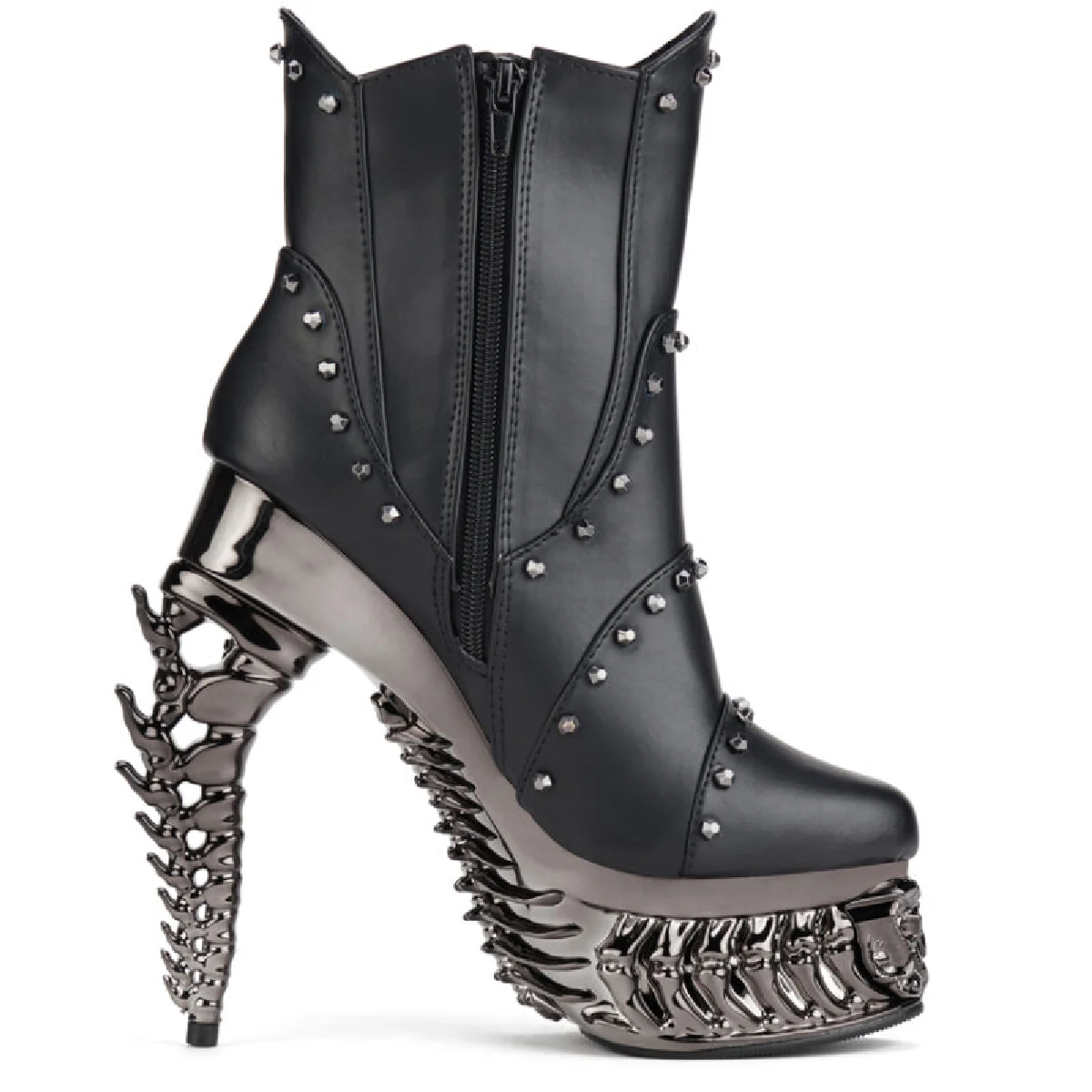 ALCHEMIE & HADES Black Widow Gotic Plateau Stiefelette Rot 43