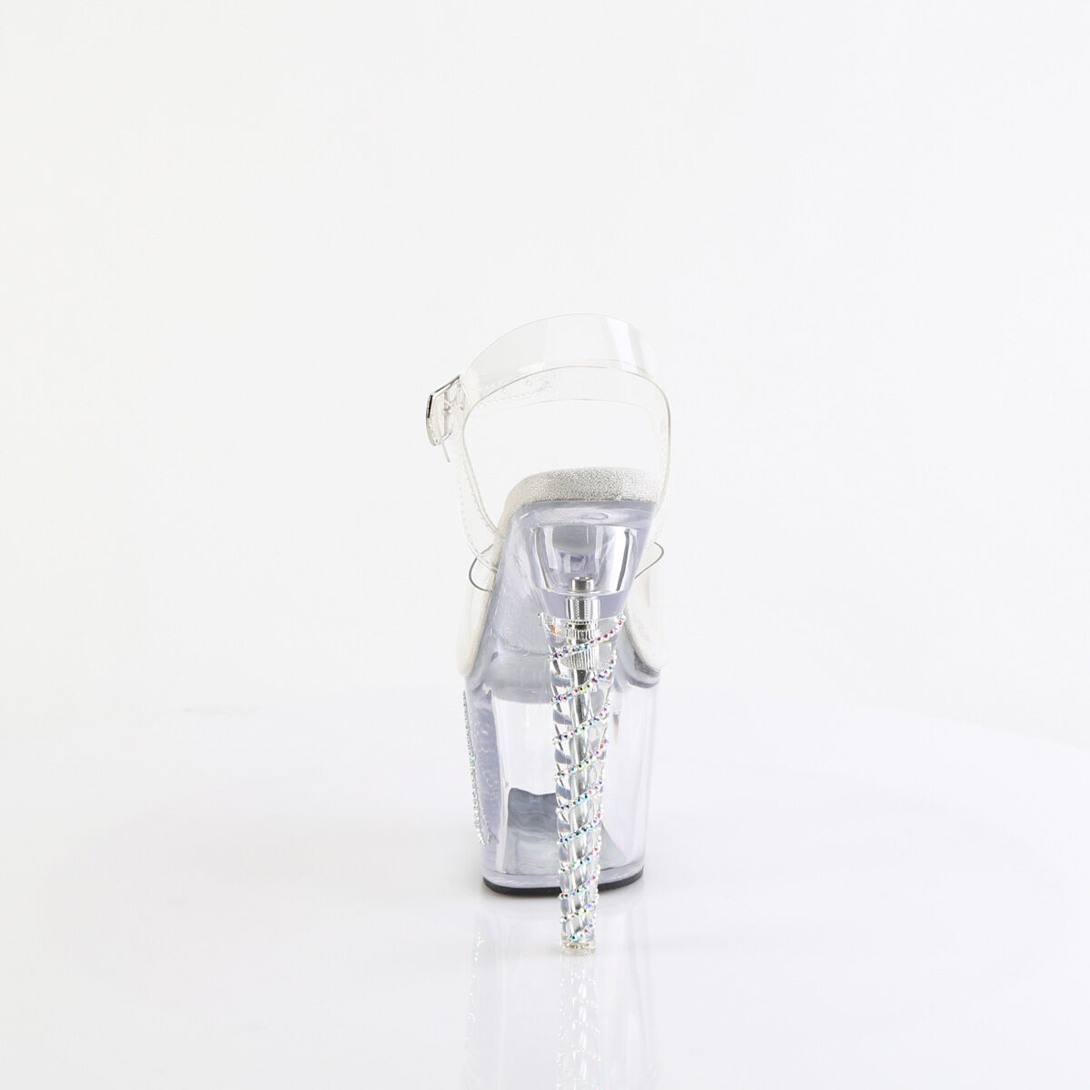 Pleaser UNICORN-708TGRS Damen Sandale Transparent  EU 35