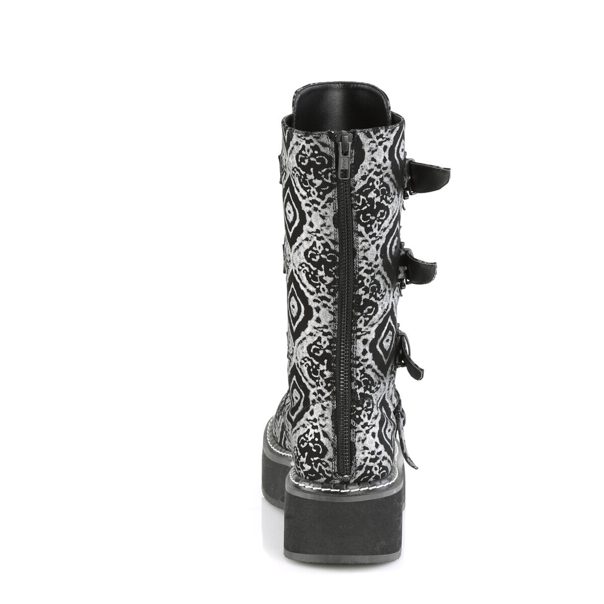 DemoniaCult EMILY-322 Damen Stiefel Schwarz Silber EU 40