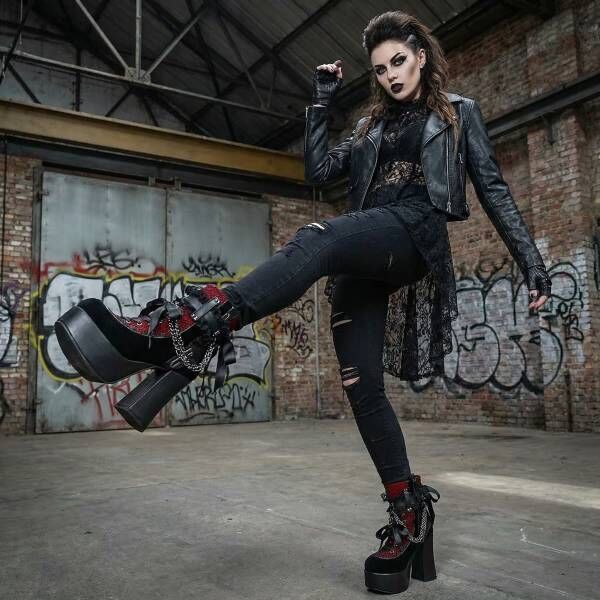 Zapatos veganos con plataforma | DemoniaCult