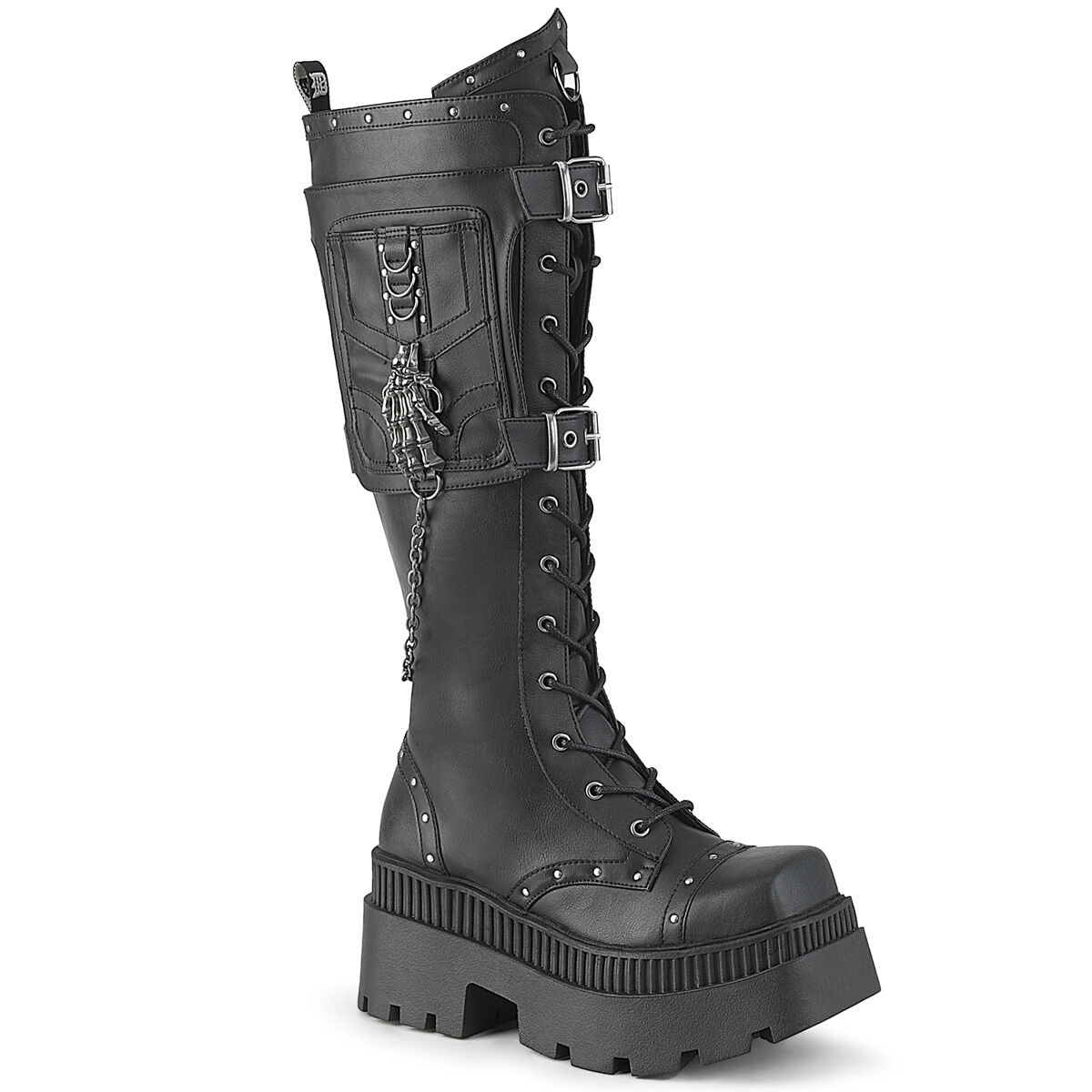 DemoniaCult WRATH-205 Damen Stiefel Schwarz  EU 37