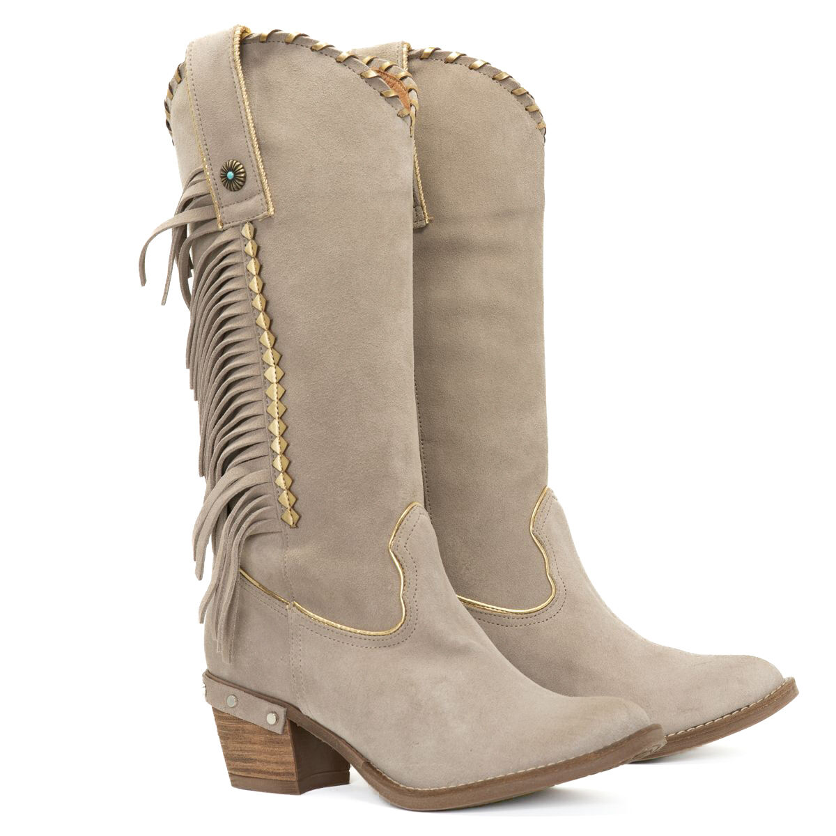 NEMONIC Boho Wildleder Fransen Stiefel Ante Pebble 2109 Lichtgrau Gold - 40, Bekleidung, Schuhwerk, Schuh, Hoher Absatz, Stiefel, Bekleidung, Schuhwerk, Schuh, Hoher Absatz, Stiefel, Bekleidung, Schuhwerk, Schuh, Hoher Absatz, Stiefel, Bekleidung, Schuhwe