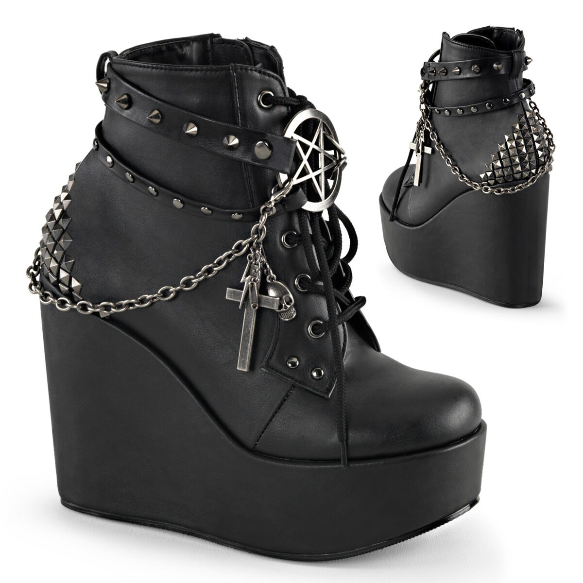 DemoniaCult POISON-101 Damen Stiefel Schwarz  EU 36