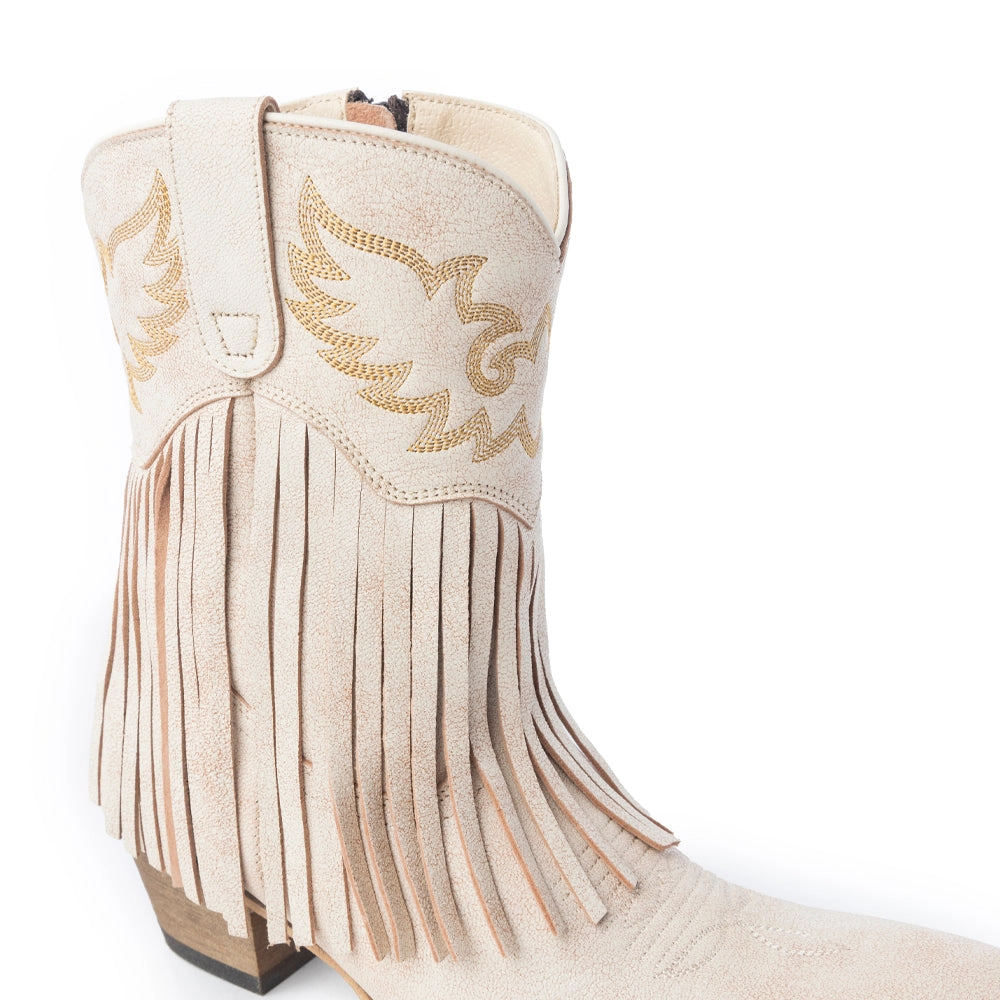 MYRA Desert Angel Boho Western Botki Antyczna Biel