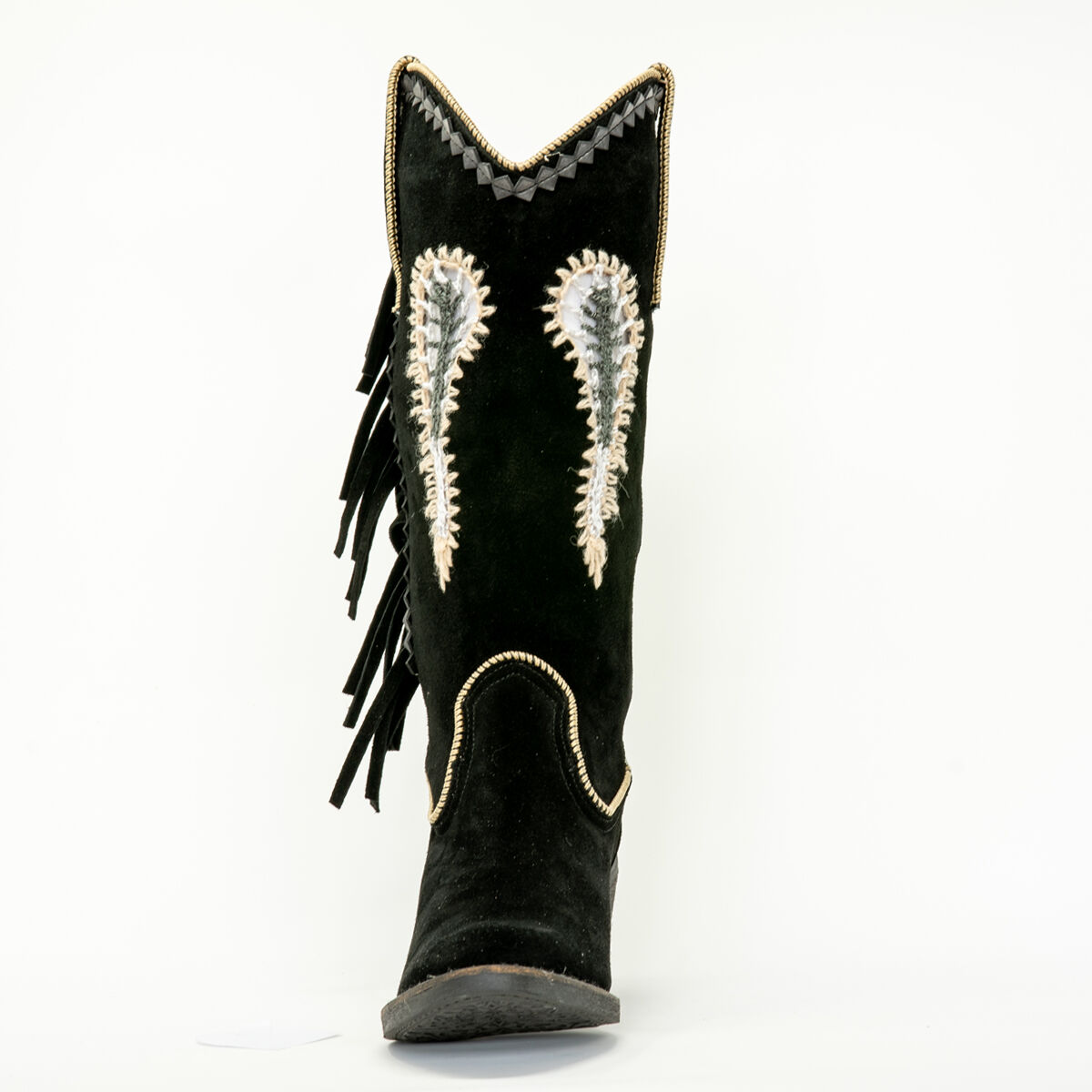 NEMONIC Boho Wildleder Fransen Stiefel Ante Negro 2159 Schwarz Gold - 40, Stiefel, Kleidung, Schuhwerk, Schuh, Cowboy-Stiefel, Stiefel, Kleidung, Schuhwerk, Schuh, Cowboy-Stiefel, Stiefel, Kleidung, Schuhwerk, Schuh, Cowboy-Stiefel, Stiefel, Kleidung, Sch