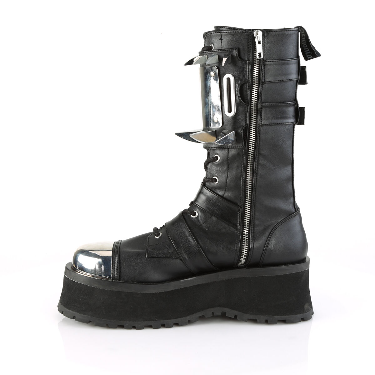 DemoniaCult GRAVEDIGGER-250 Unisex Stiefel Schwarz  EU 36