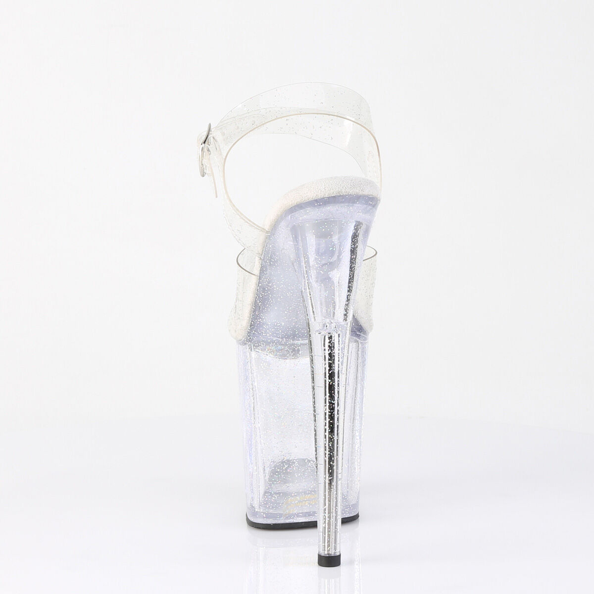 Pleaser FLAMINGO-808MMG Damen Sandale Transparent  EU 36