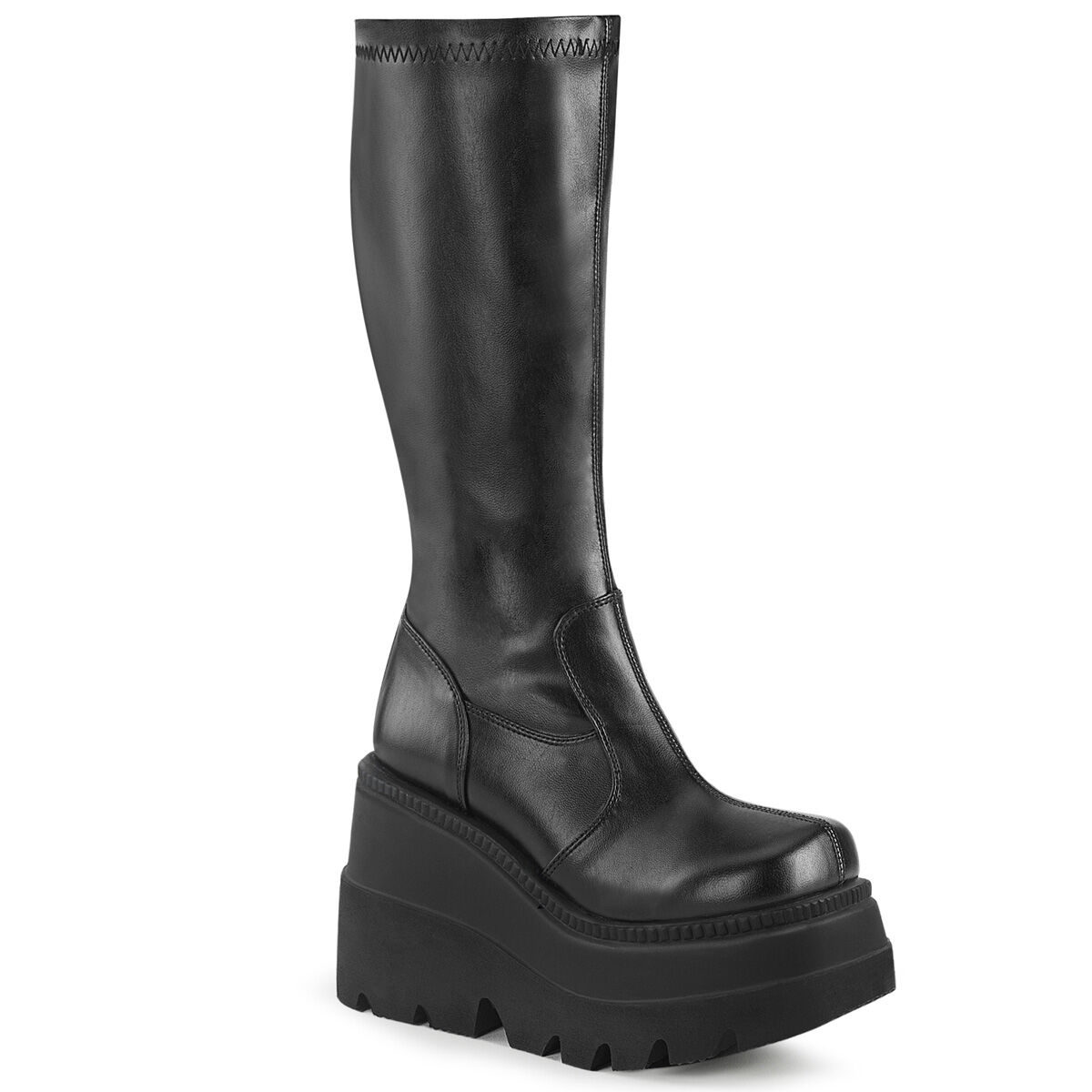 DemoniaCult SHAKER-65 Damen Stiefel Schwarz  EU 38