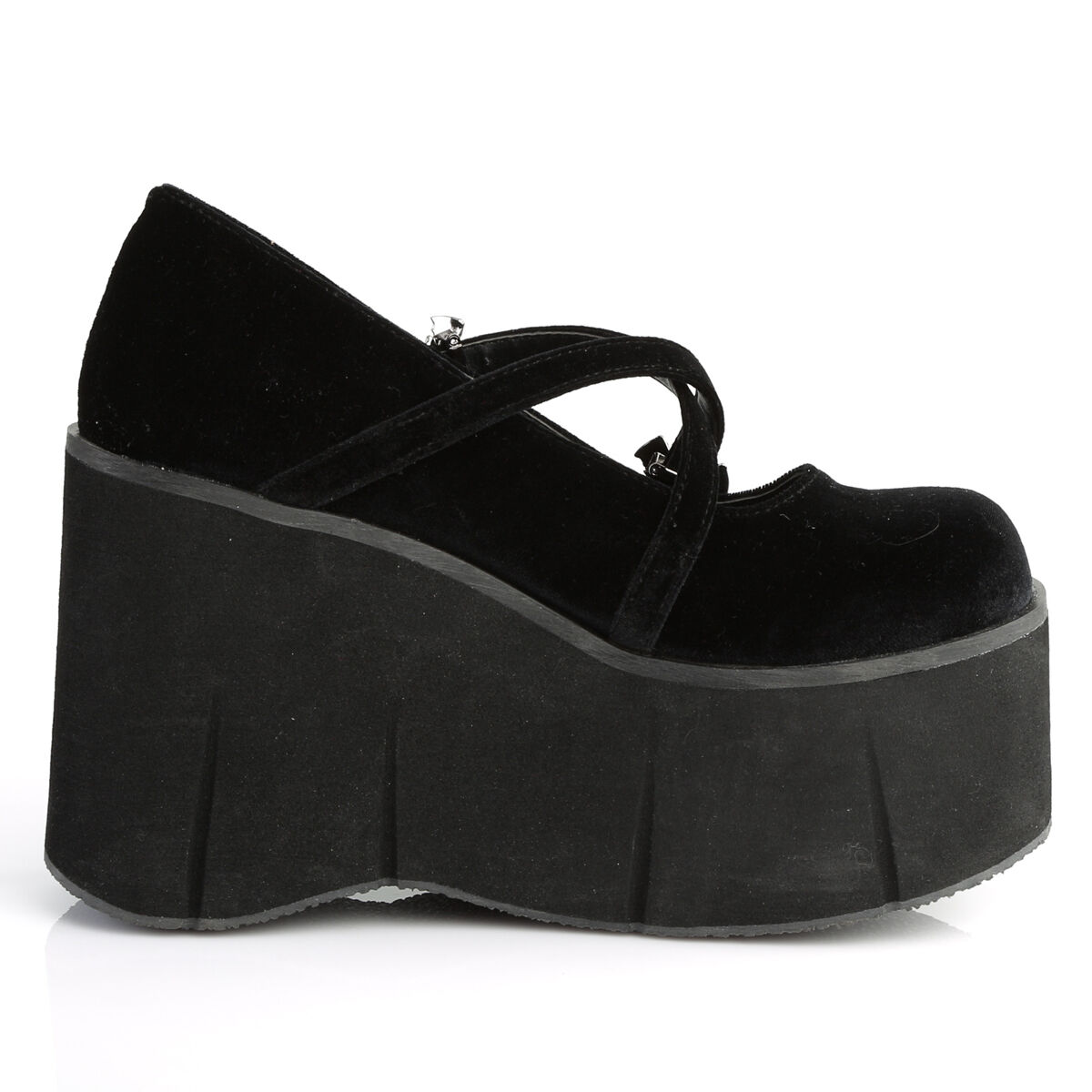 DemoniaCult KERA-10 Damen Sandale Schwarz  EU 39