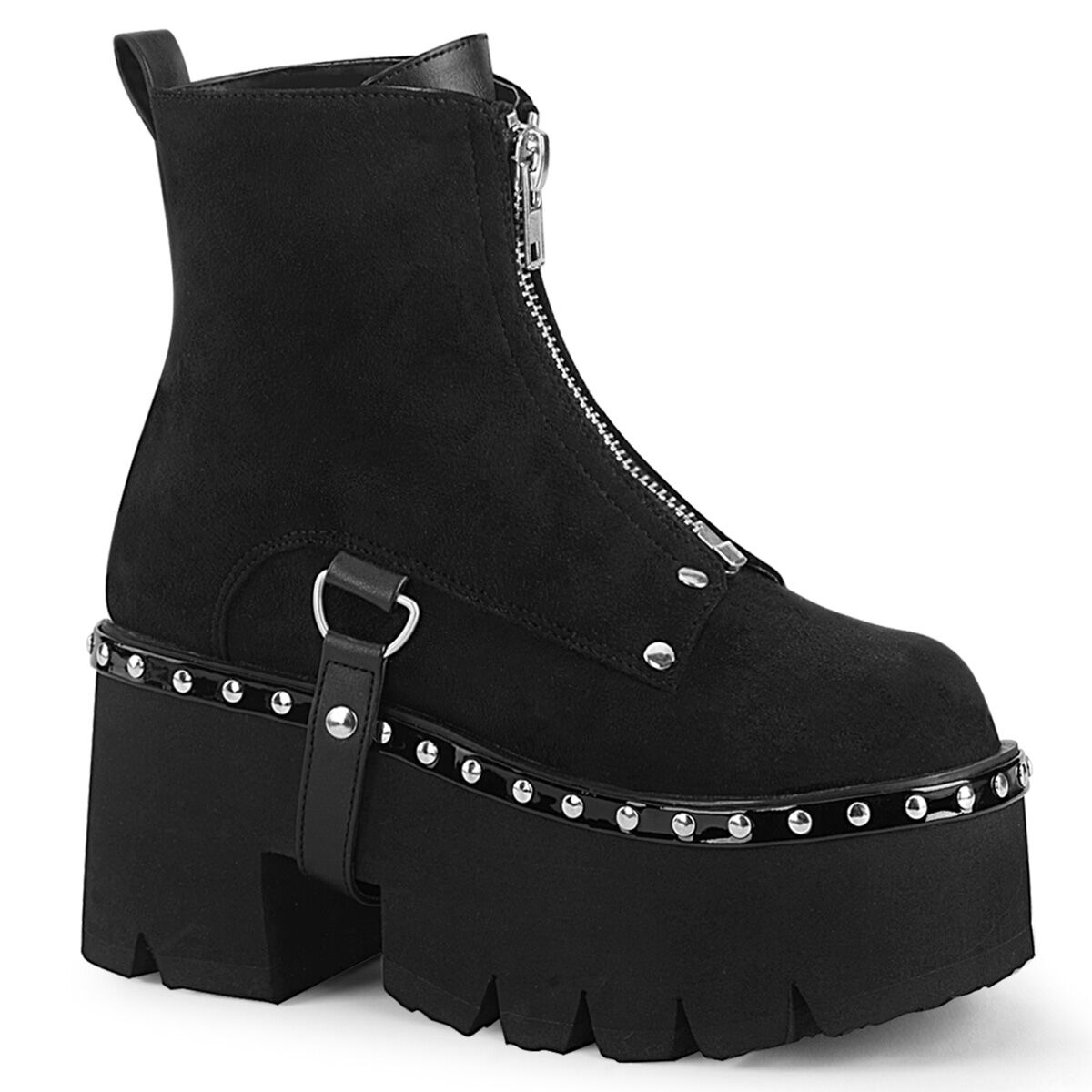DemoniaCult ASHES-100 Damen Stiefelette Schwarz  EU 40