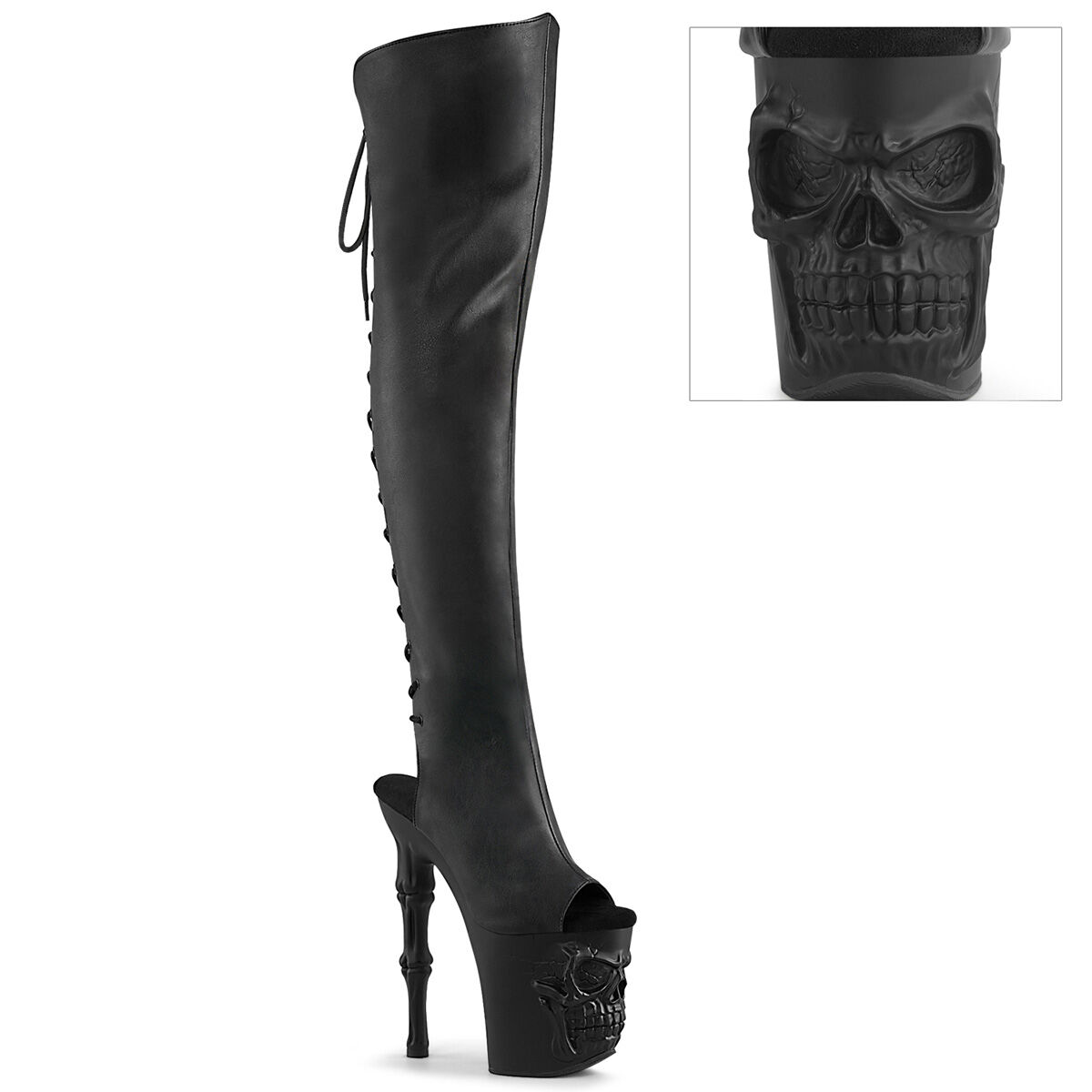 Pleaser RAPTURE-3019 Damen Stiefel Schwarz