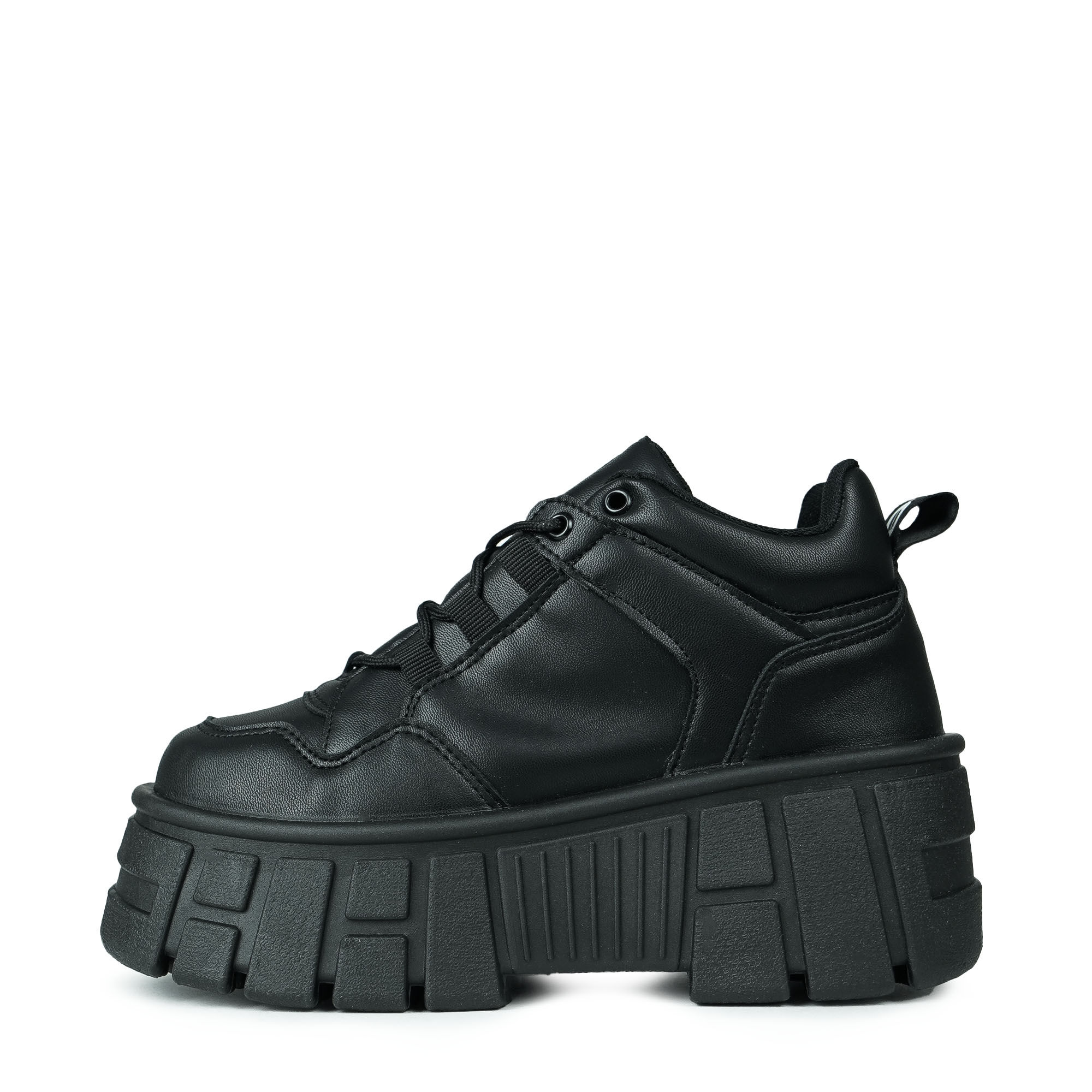 ALTERCORE NISSA Vegan – Czarne buty na platformie ze słupkowym obcasem , Schuh, Stiefel, dicke Sohle, Leder, Schwarz, schuh, stiefel, schwarz, plattform, kulturchocko, Stiefel, Sneaker, Schwarz, Gummisohle, Ledertasche?, Stiefel, Hochkopf, Platform-Sohle,